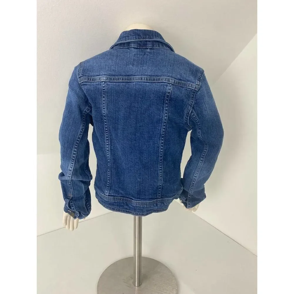 GAP Kids Jean Jacket Blue Distressed - Large